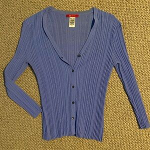 Anne Klein PM Blue Cardigan